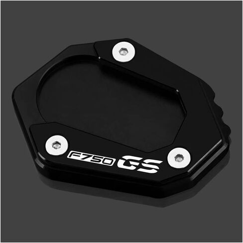 متوافق مع BMW F750GS 2018-2023 Motocycle Accessories CNC Aluminium Kickstand Pad Foot Side Stand Enlarge Extension Pad F750 GS F 750 GS Accessories (Black) in Kuwait