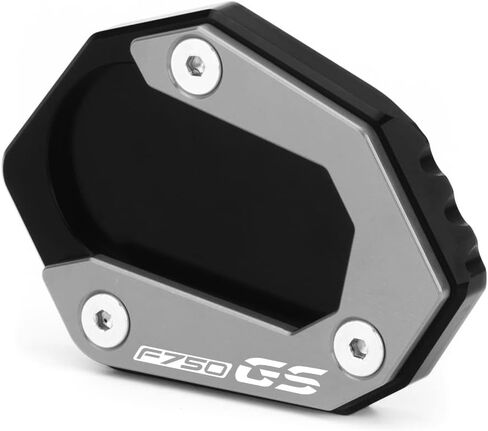 متوافق مع BMW F750GS 2018-2023 Motocycle Accessories CNC Aluminium Kickstand Pad Foot Side Stand Enlarge Extension Pad F750 GS F 750 GS Accessories (Black) in Kuwait