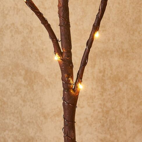 Hairui Lighted Brown Twig Branches Plug in with Dimmer and Timer 30IN 150 LED Fairy Lights, Lighted Willow Branches for Indoor Outdoor Spring Christmas Room Wedding Decoration (Vase Excluded) in Saudi Arabia