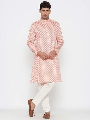 Elina Fashion Men Men's Satin Cotton Kurta Pajama وضعت مهرجان تونك الهندي التقليدي Kurta Payjama in Saudi Arabia