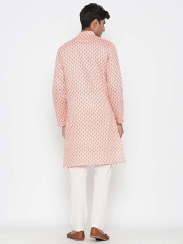 Elina Fashion Men Men's Satin Cotton Kurta Pajama وضعت مهرجان تونك الهندي التقليدي Kurta Payjama in Saudi Arabia