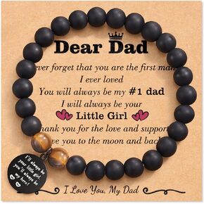 Tarsus Sweet Charm Bracelet for Mom/Dad, Best Dad/Mom Gifts from Daughter, Mothers Day/Fathers Day/Christmas/Birthday Gifts for Father Mother