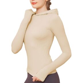 Chilylori قمصان طويلة الأكمام للتمرين للنساء قمصان طويلة الأكمام مع فتحات الإبهام قمصان نسائية سلسة للنساء in Kuwait