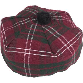 Best Traditional Tam o'Shanter Tammy Hat with a Flat Bonnet in a Variety of Tartans