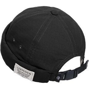 CLAPE Cotton Brimless Hat Fisherman No Visor Skull Beanie Docker Leon Harbour Hat Roll-up Edge Hip hop Hats