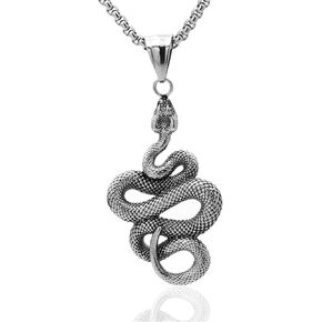 Heavstjer Punk Jewelry Animal Snake Pendant Cool Necklace