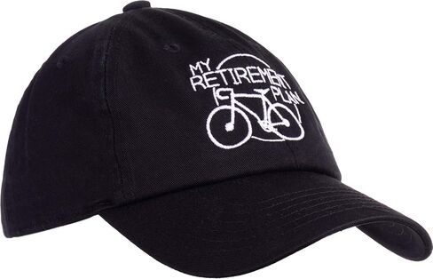 My Retirement Plan (Bicycle) | Funny Bike Riding Rider Retired Cyclist Man Baseball Dad Hat Black in Saudi Arabia