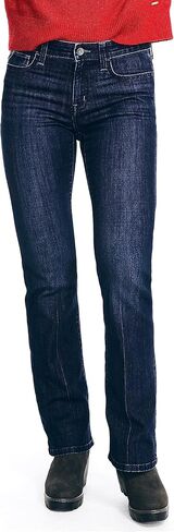 Nautica Women's Jeans Co. Sustainably Crafted True Flex Mid-Rise Bootcut Denim, Bergen Blue Wash in Saudi Arabia