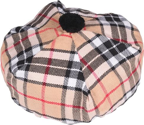 Best Traditional Tam o'Shanter Tammy Hat with a Flat Bonnet in a Variety of Tartans in Saudi Arabia