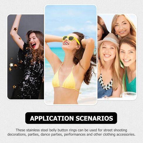 USHOBE Belly Button Ring Dangle Curved Navel Barbells Bar 3Pcs Mushroom Earrings Eyebrow Rings Piercing Jewelry for Women, 4.56x1CM, resin, alloy in Kuwait