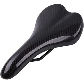 Imitation Carbon Fiber Leather Bicycle Saddles Bike seat Cycling Cushion Suitable for Road Bike, Fixed Gear Bicycle