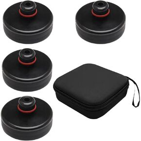 4 Packs Rubber Lifting Jack Pad, Jack Lift Pad Adapter Tool with Storage Case, Jack Point Adapter Tesla Accessories, Jack Pad Compatible with Tesla Model 3 S X and Y