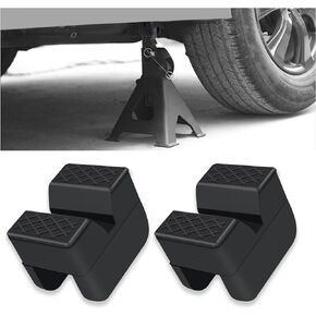 3 Ton Car Jack Stand Pads,Slotted Rubber Pinch Weld Jack Adapter for Protecting Car Chassis,Universal Car Accessories Car Jack Pad for Most Car,Truck,SUV,RV,Van (2PCS)