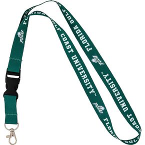 Desert Cactus Florida Gulf Coast University FGCU Eagles Car Keys ID Badge Holder Lanyard Keychain Detachable Breakaway Snap Buckle (Green)