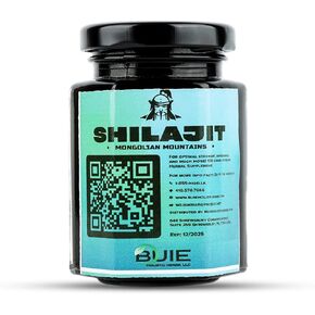 Buie Authentic Mongolian Shilajit | from Altai Mountains | Pure Shilajit Resin | Natural Source of Fulvic Humic Blend | Ayurvedic Rasayana Rejuvenation Herbal Supplement | 100 GMS (3.5 Fl oz)