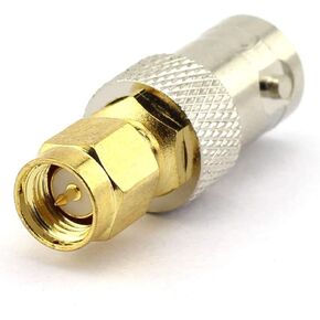 2-Pack BNC Female to SMA Male RF Coaxial Adapter BNC to SMA Coax Jack Connector