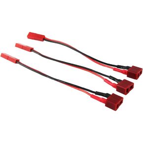 3 قطع T Plug to JST Plug Female to Female محول البطارية مع كابل 22AWG 10 سم (عبوة من 3)