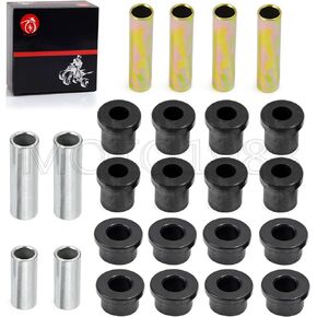 Front Leaf Spring & Upper A Arm Suspension Bushing & Sleeves Kits Compatible with Club Car DS Golf Cart 1992-Up