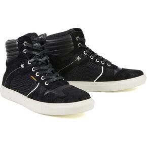Milwaukee Leather MBM9151 Men's Black Leather/Suede Reinforced Street Riding Waterproof Shoes with Ankle Support - 11 in Saudi Arabia