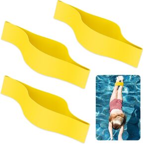 3 Pcs Rubber Pulling Ankle Strap for Swimming Yellow Ankle Bands Swim Band Swimming Gear for Legs Resistance Exercise Strength Swimming Training Equipment Accessories