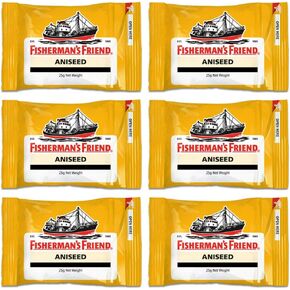 Fisherman's Friend Aniseed Lozenges 25g, (Pack of 6) in Saudi Arabia