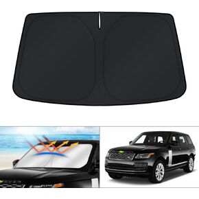 KUST Windshield Sun Shade for 2013-2021 Land Rover Range Rover (Not Fit Range Rover Sport) Window Sunshade Sun Visor Protector Foldable Blocks UV Rays Keep Your Car Cooler