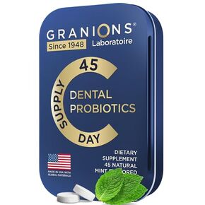 Oral Probiotic Mints - Best Breath Freshener with Lactobacillus Salivarius - 3 Billion CFU for Dental Probiotics for Teeth and Gums - Oral Health Probiotics for Bad Breath and Oral Care - 45 Tablets