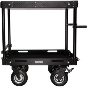 Proaim Victor 42" V1.1 Camera Cart for Film Production. Adjustable Top Shelf & Accessory Bar, Dovetail Wheel. Store & Carry Your Gear Safely. Foot Brake, Smooth Mobility Easy Travelling. (VCTR-V1-42)