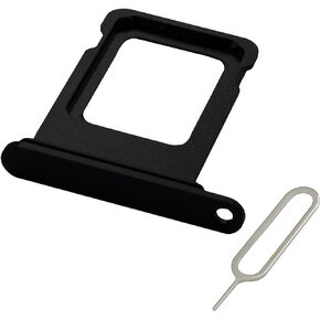MMOBIEL SIM Card Tray Compatible with iPhone 13 – SIM Card Slot Tray Holder – SIM Card Holder Replacement – Incl. SIM Card Removal Tool and Waterproof Rubber Seal Ring - Black