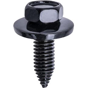 Rexka 15pcs M6-1.0 X 20mm Metric Hex Head Sems Fender Bumper Cover Engine Cover Body Bolts for GM Chevy Buick GMC Cadillac Hummer Oldsmobile Pontiac Saturn 11502941 11506174