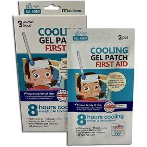 Cooling Pad First Aid for Fever Discomfort & Pain. Hydrogel Patch for Relieving Kid’s Sudden Fever Discomfort, Adult’s Migraine, Sudden Fatigue on Neck, Wrist, etc. Heat Relief. Drug-Free.