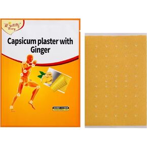 30 Pcs Capsaicin Patches, Capsicum Ginger Patches, 3.94"x2.76" Capsicum Patch 15 Bags, 30 Count