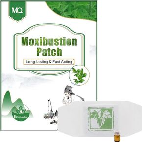 MQ Moxibustion Heat Patch, Self-Heating Wormwood Pad Hot Patches Suitable for Knee, Neck, Shoulder, Back, 6 Count