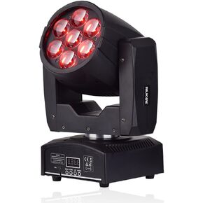 Led Moving Head Beam Zoom Wash Stage Light DMX 7x12w RGBW Color Mini Moving Head Lights for Clubs DJ Events Party