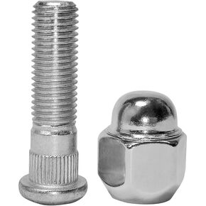 M12x1.5 Wheel Lug Stud Nut Set Compatible with 1998-21 Hyundai Sonata Elantra Tucson Santa Fe Genesis Veracruz Kia Accent Forte Optima Sportage Rio 610-568 52950-M1000 (2PCS)