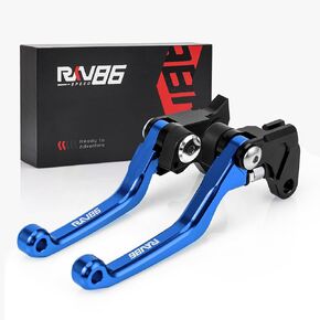 Dirt Bike ATV Brake Clutch Levers Adjustable for XT250X 2006-2016 WR250R 2007-2020 WR250X 2007-2020 TTR125 2000-2021 TTR250 1993-2013 Tricker 2004-2016 DT230 1997-2013 Raptor 350 2005-2013(Blue)