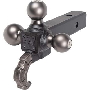 Reese Towpower 7095620 Tactical Towing Tri-Ball Ball Mount with Pewter Tow Hook