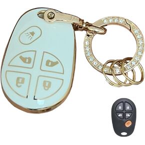 Soft TPU for Toyota Key Fob Shell Fits for Toyota Highlander/Sequoia/Sienna/Tacoma/Tundra 2004-2017 (3B-Black)