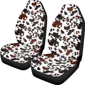 Rainbow Glitter Leopard Print Car Seat Cover Front Seats Only for Women,Universal Fit for Most Vehicle,Set of 2