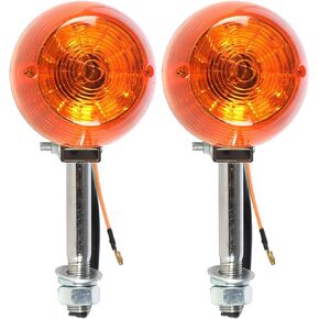 2 Pcs Motorcycle Turn Signal Light Lamp 12mm 12V Replacement for Honda C70 CT70 CT90 XL100 CB350 CM400 CB450 CB750