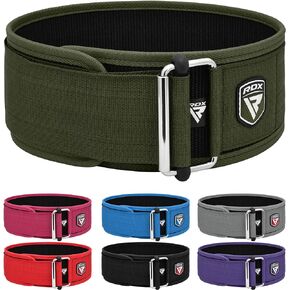RDX Weight Lifting Belt - AUTO LOCK 4" Premium Adjustable Gym Belt for Olympic Cross Training - Support for Men Women Functional Fitness Workout - WOD Powerlifting Bodybuilding Weightlifting Deadlift