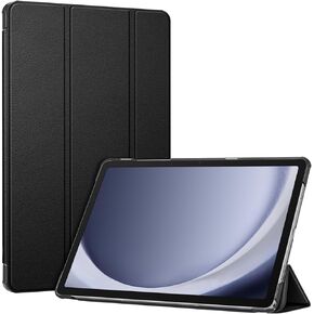 حافظة Fintie رفيعة لجهاز Samsung Galaxy Tab A9 Plus/A9+ 5G 11 بوصة موديل 2023 (SM-X210/X216/X218)، غطاء خلفي صلب رفيع للغاية وخفيف الوزن ثلاثي الطي مع تنبيه/غفو تلقائي، كركديه مزهر