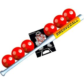 Plastic Baseball Combo Starter Set Including 6, Strike Zone, Sweet Spot Bat Sleeve, and Pitching Guide (Limited Edition)