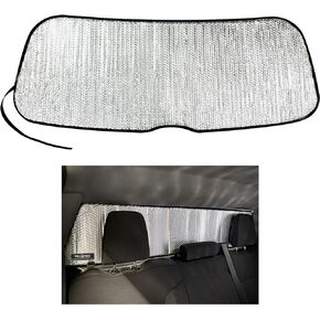 YelloPro Auto Side Window Front Seat Reflective Sunshade Custom Fit for 2019 2020 2021 2022 2023 2024 Chevrolet Silverado 1500, Double Cab Crew Cab 4Dr 4Door, UV Reflector Sun Protection (Set of 2)