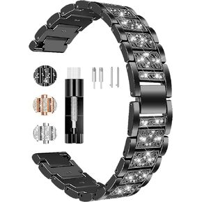 Jewelry Bling Bands Compatible with 3Plus Vibe Plus/Vibe +/Vibe Lite/Vibe Pro Band for Women Diamond Rhinestone Bracelet Metal Strap Replacement Accessories