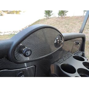 Red Hawk DASH-0084 Dash Cover Plate Compatible With/Replacement For E-Z-GO RXV Fleet Carbon Fiber Golf Carts