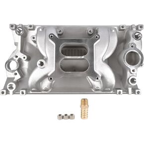 Dual Plane Vortec Air Gap Intake Manifold Replacement for Small Block Chevy SBC 350 1996-up 2028 22028 PC22028 52028