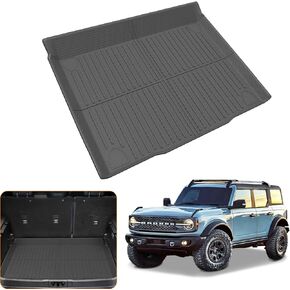 Fit Toyota 4Runner Cargo Liner + Rear Backrest Mats,TPE Anti-Slip Cargo Mat + Back Seat Cover Protector for 4Runner 5 Seater Accessories 2010-2024,Waterproof All Weather Trunk Mat Trunk Liner