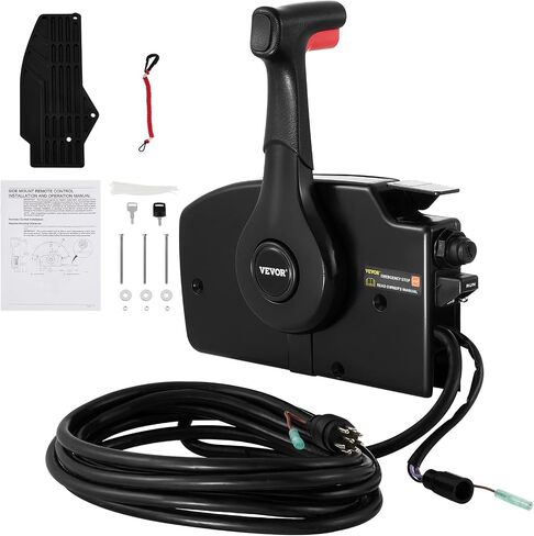 Boat Throttle Control for Mercury Side Mounted Outboard Remote Control Single Lever Binnacle with Key Switch and Lanyard in Saudi Arabia