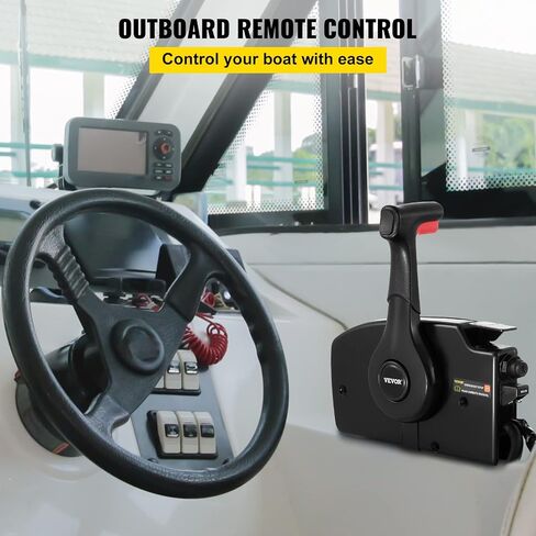 Boat Throttle Control for Mercury Side Mounted Outboard Remote Control Single Lever Binnacle with Key Switch and Lanyard in Saudi Arabia
